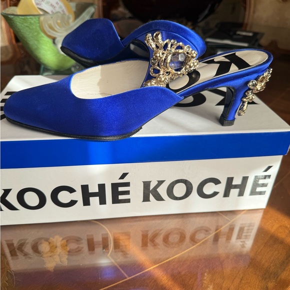 koche Shoes - Koche women’s mules shoes Jeweled small heel a 40.0 USA Sz 10.0
